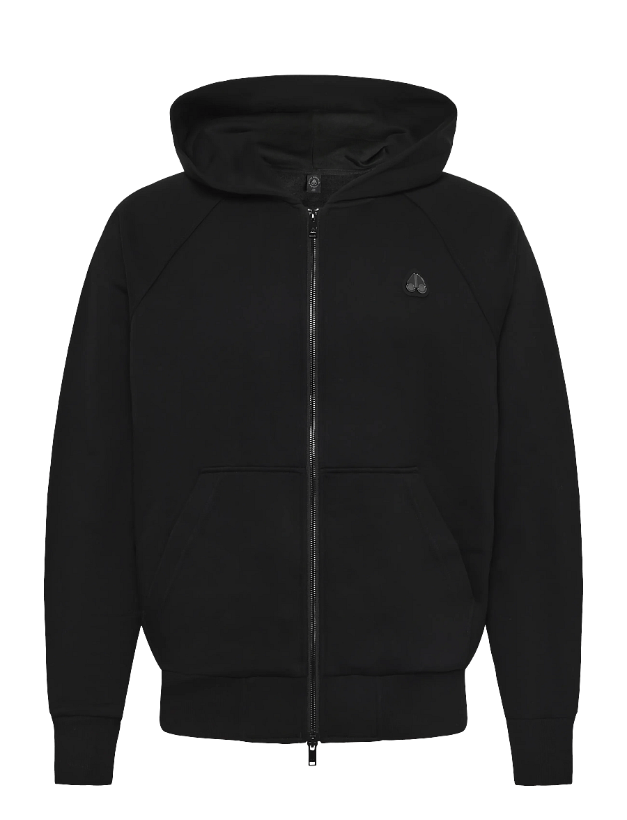 Moose Knuckles - YUL ZIP UP HOODIE - hættetrøjer - black - 0