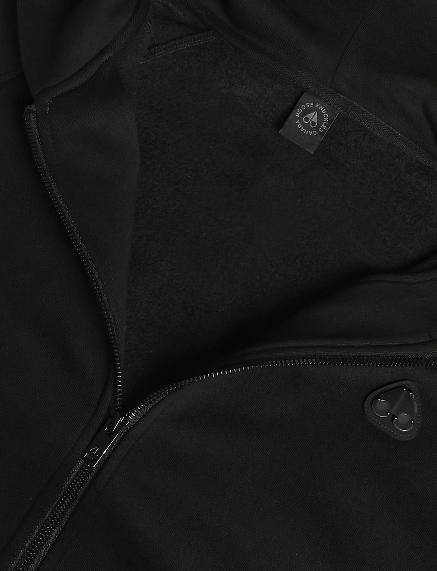 Moose Knuckles - YUL ZIP UP HOODIE - hættetrøjer - black - 2