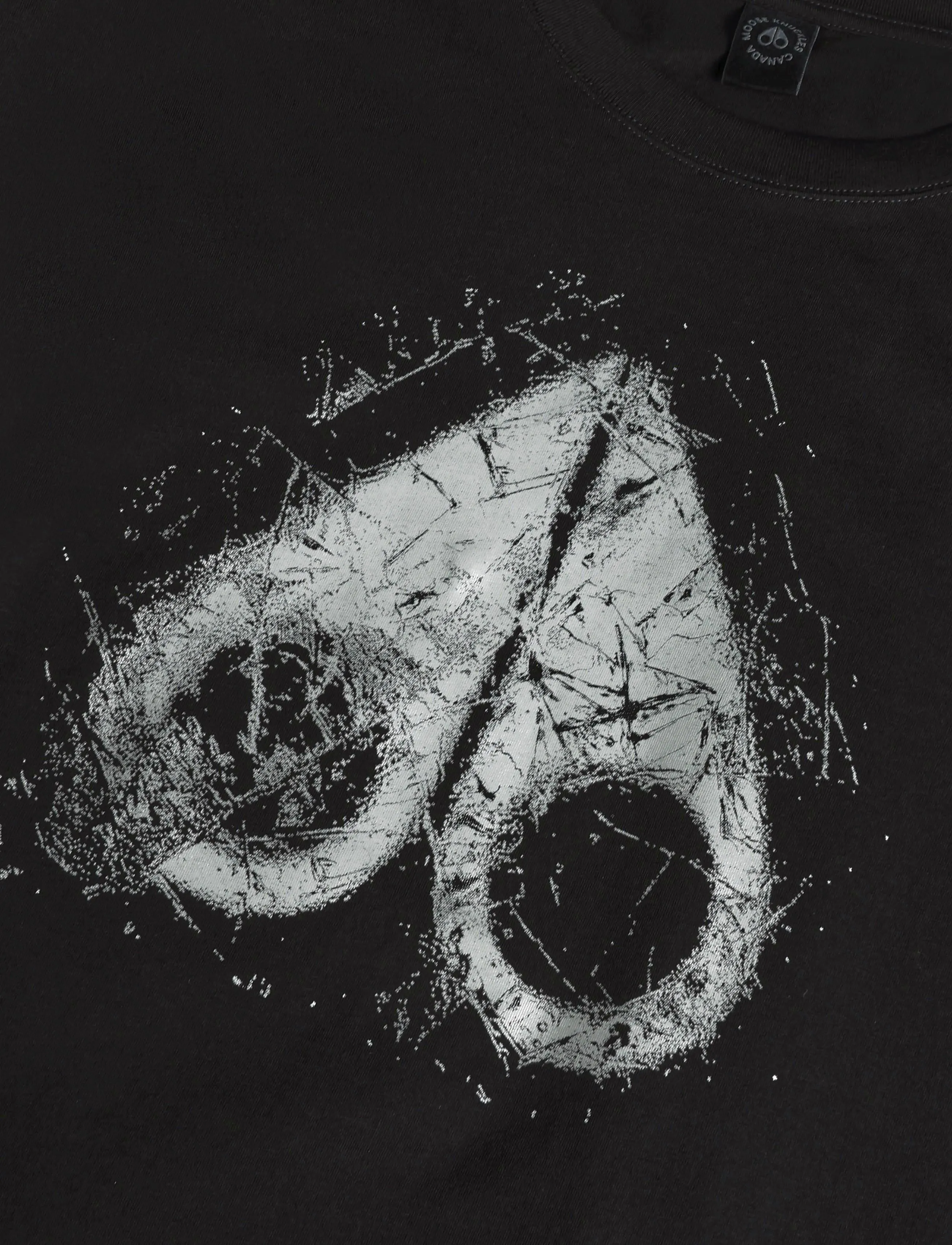 Moose Knuckles - ICEBREAK LOGO T-SHIRT - short-sleeved t-shirts - black - 2