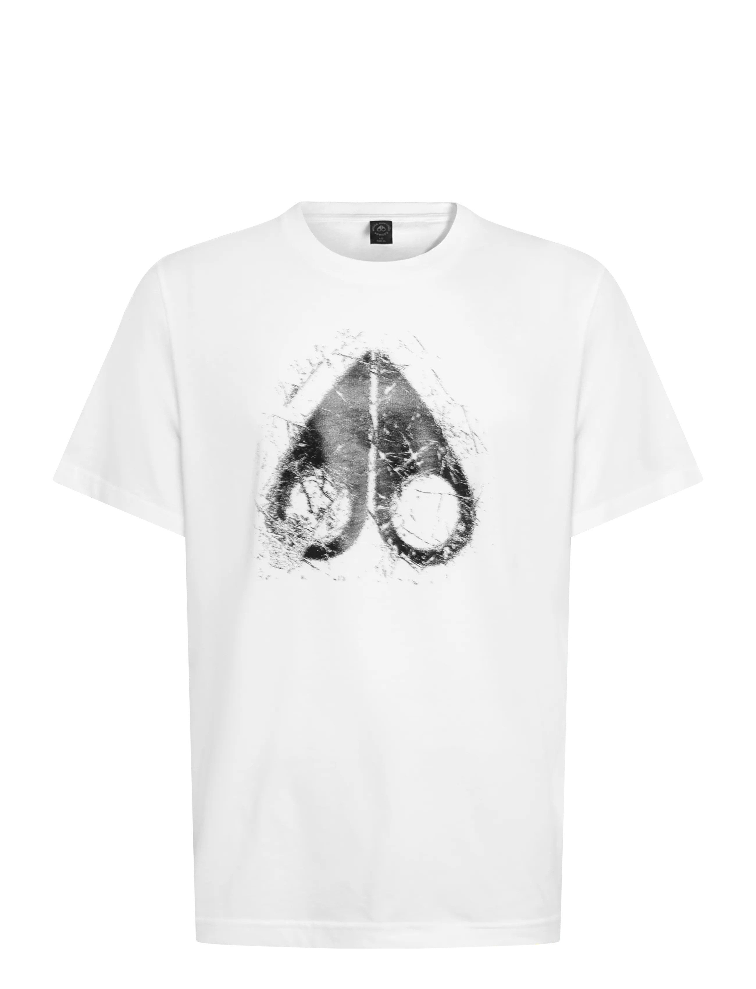 Moose Knuckles ICEBREAK LOGO T-SHIRT - Drabužiai - WHITE / white