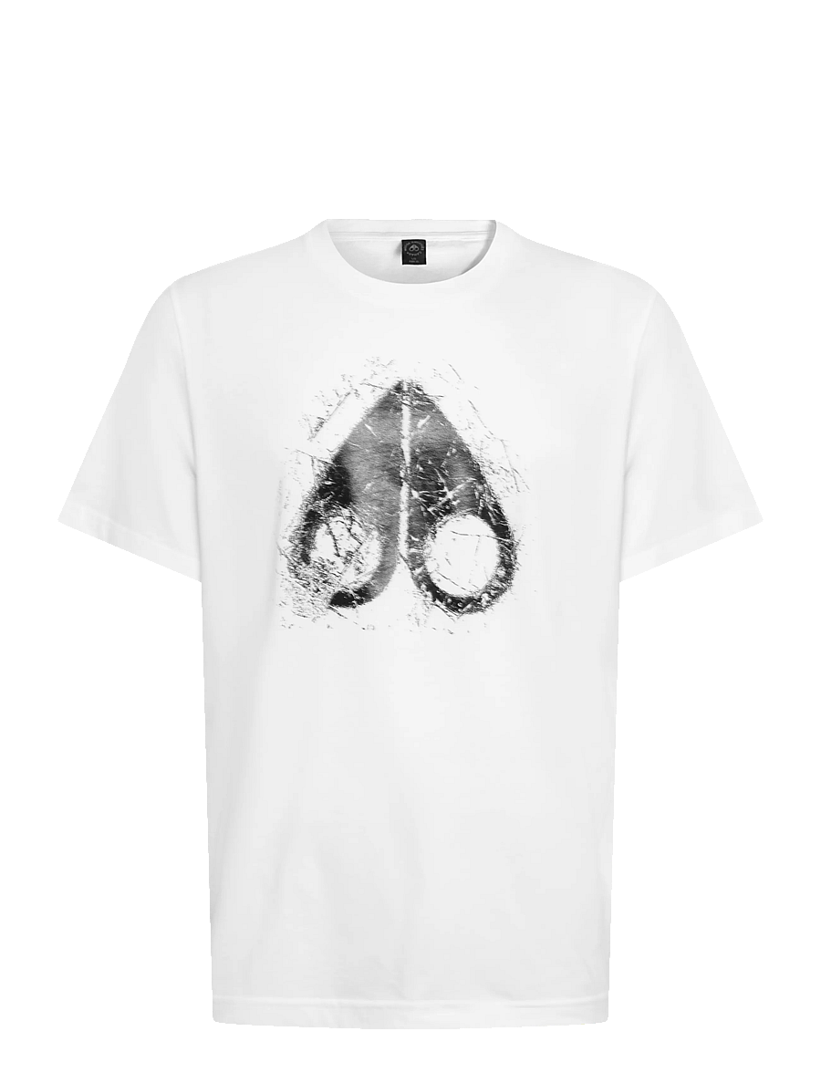Moose Knuckles - ICEBREAK LOGO T-SHIRT - short-sleeved t-shirts - white - 0