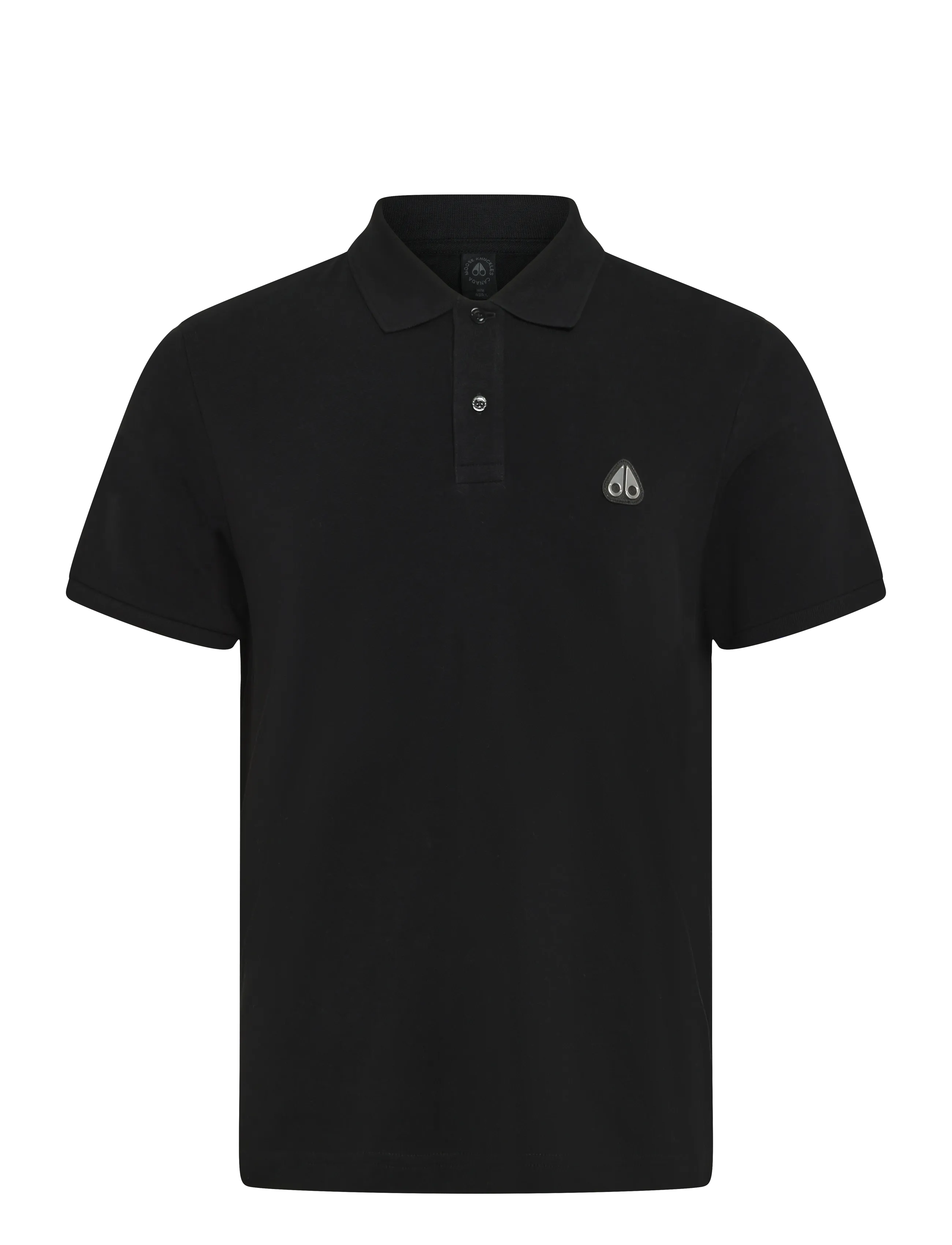 Moose Knuckles Everett Polo, Herren, Poloshirt, Schwarz, Gr.XL