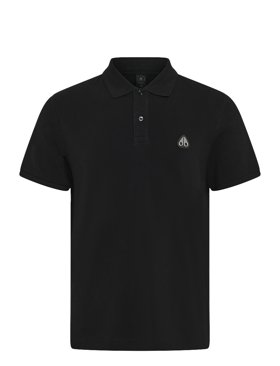 Moose Knuckles - EVERETT POLO - short-sleeved polos - black - 0