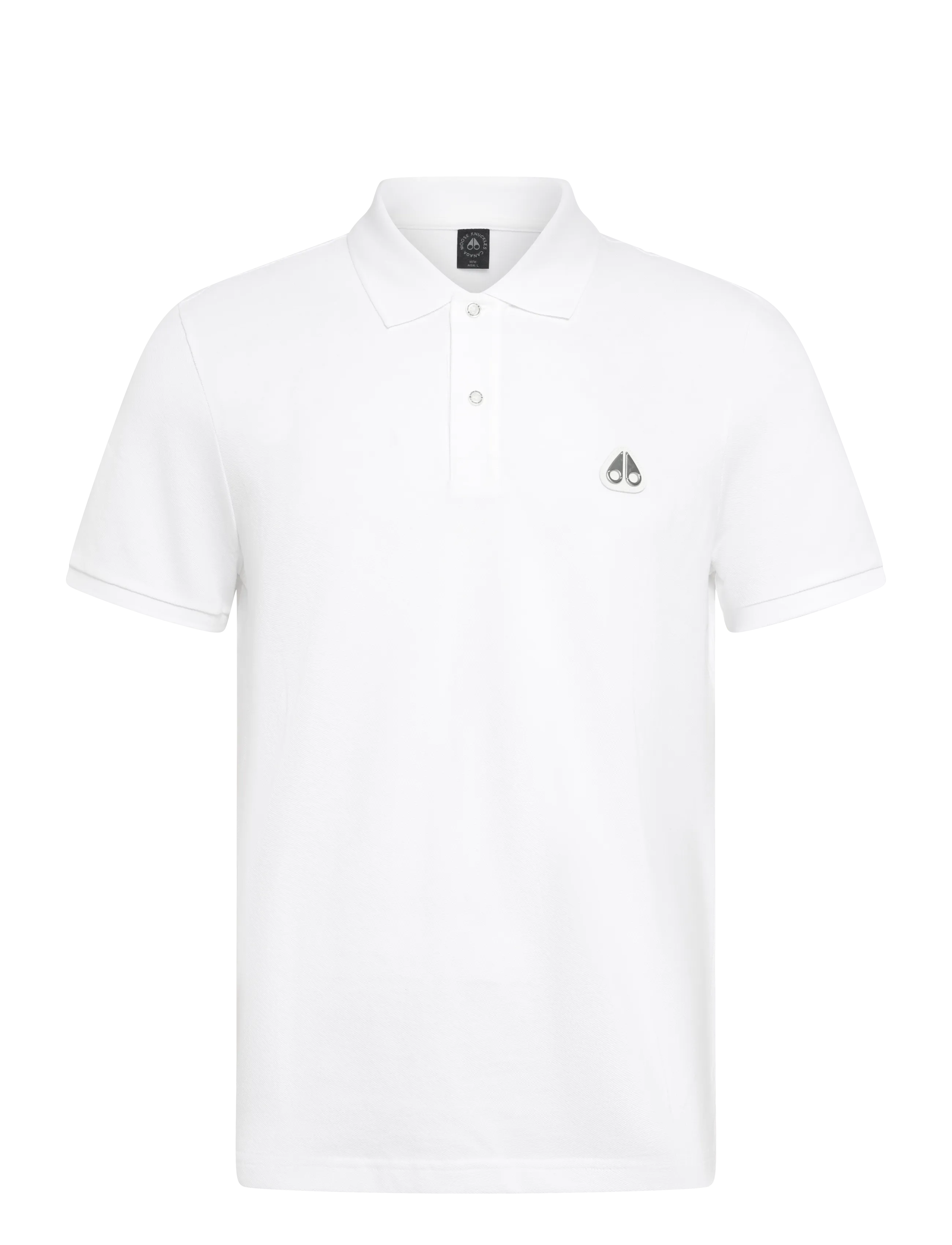 Moose Knuckles Everett Polo, Herren, Poloshirt, Weiß, Gr.XL