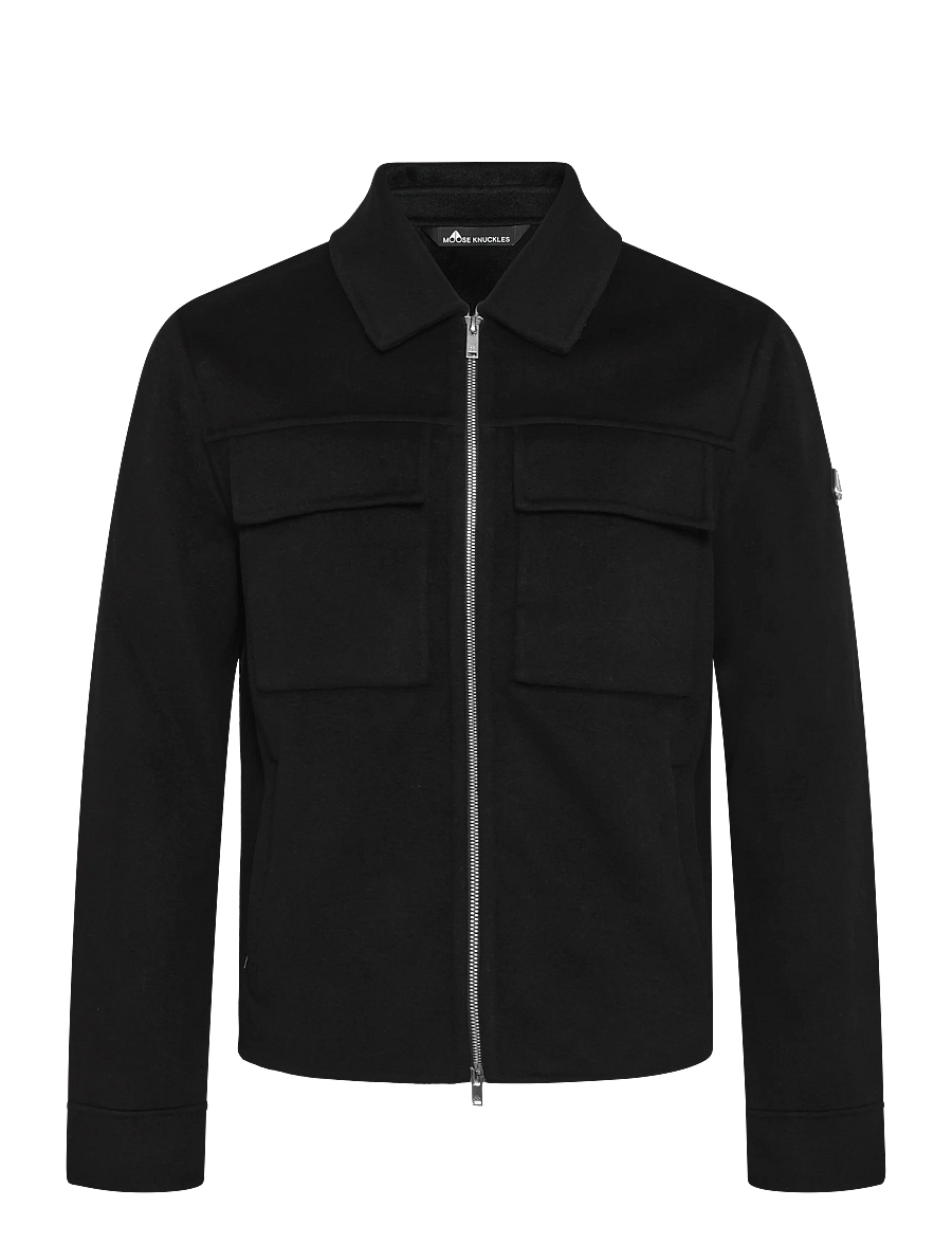 Moose Knuckles - JACQUES WOOL JACKET - winter jackets - black - 0