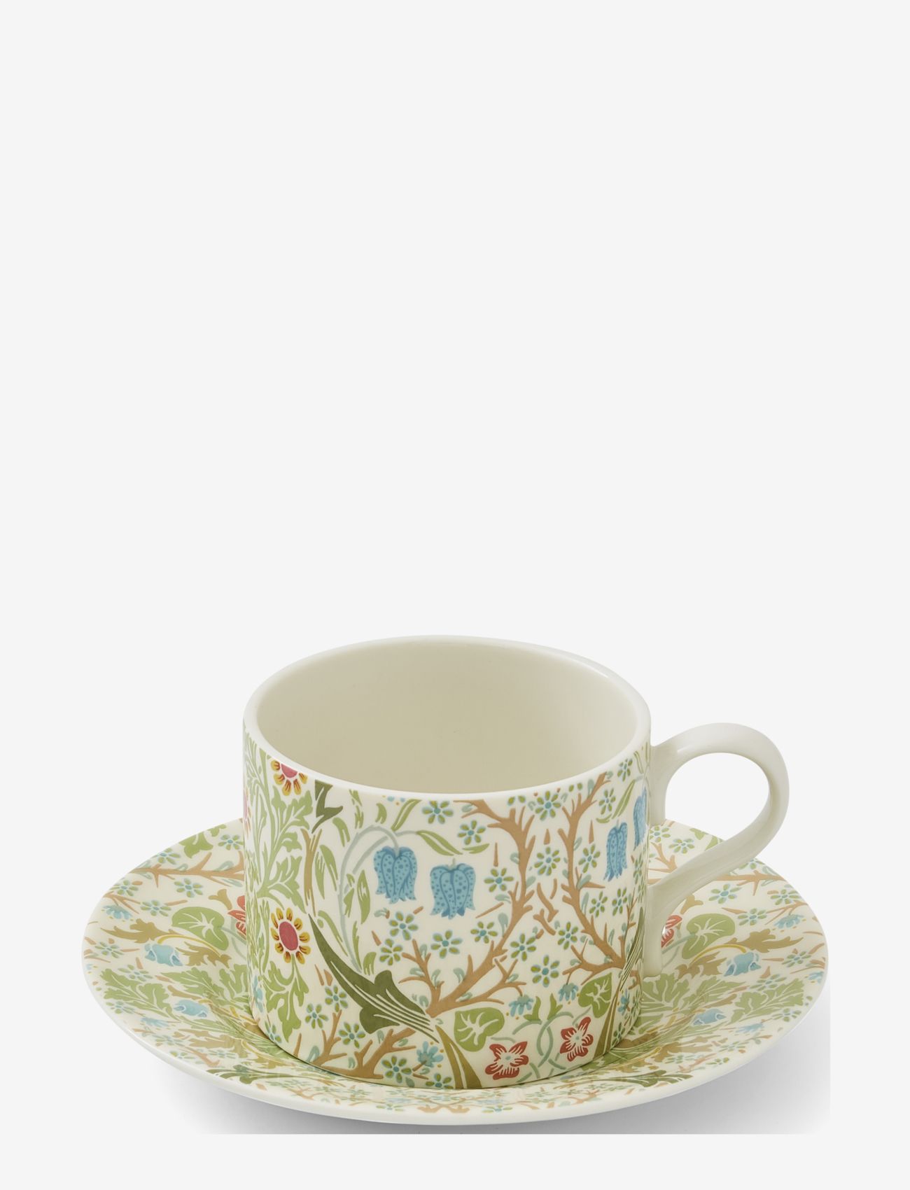 Morris & Co William & Morris Teacup & Saucer – Blackthorn 0.28L, Tea Kop, Multi/mønstret, Str: 28 CL