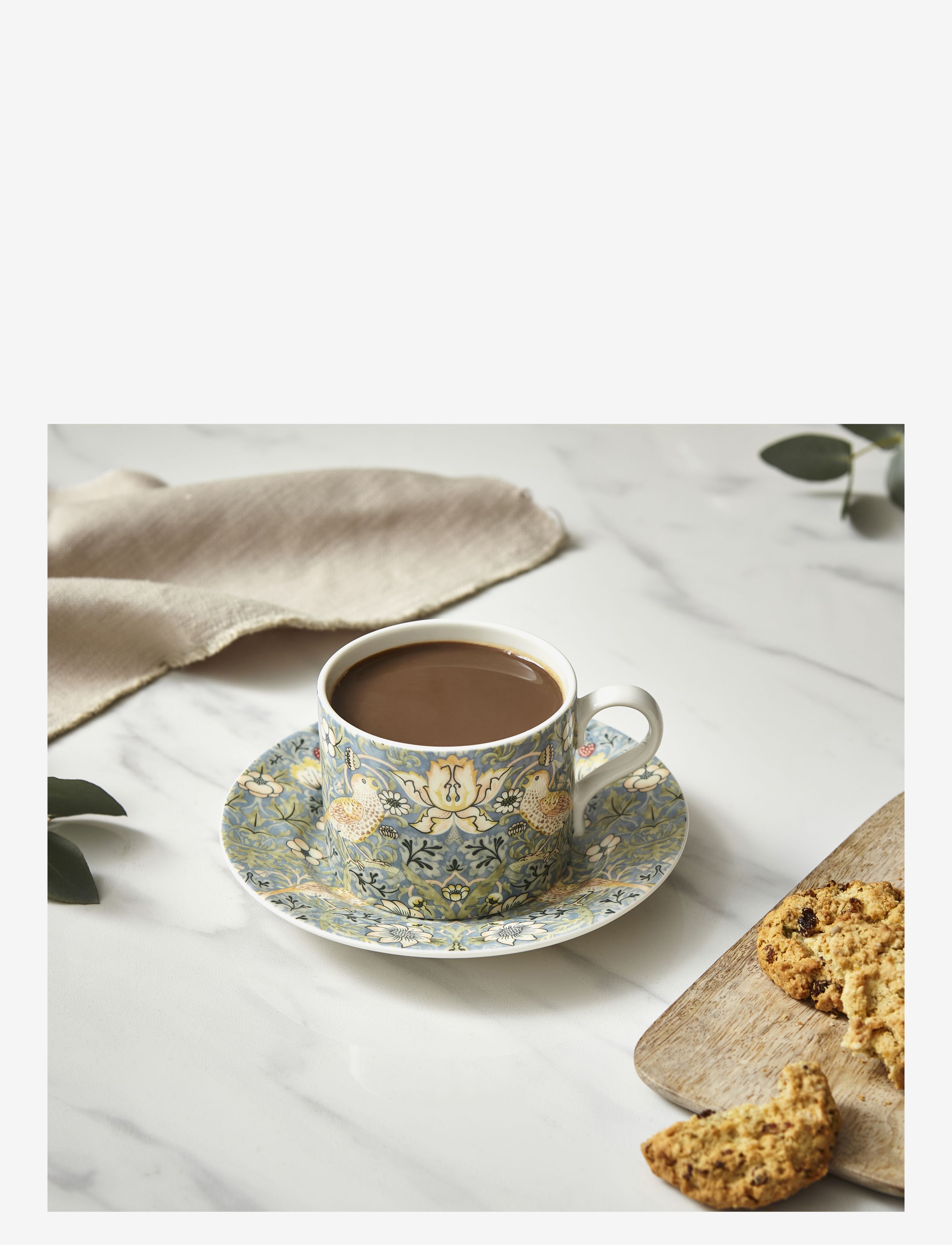 Morris & Co - William & Morris Teacup & Saucer – Strawberry Thief 0,28L - tekopper - multi - 3