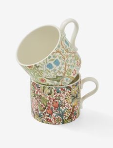 Morris & Co - Blackthorn & Golden Lily set of 2 mugs, Morris & Co