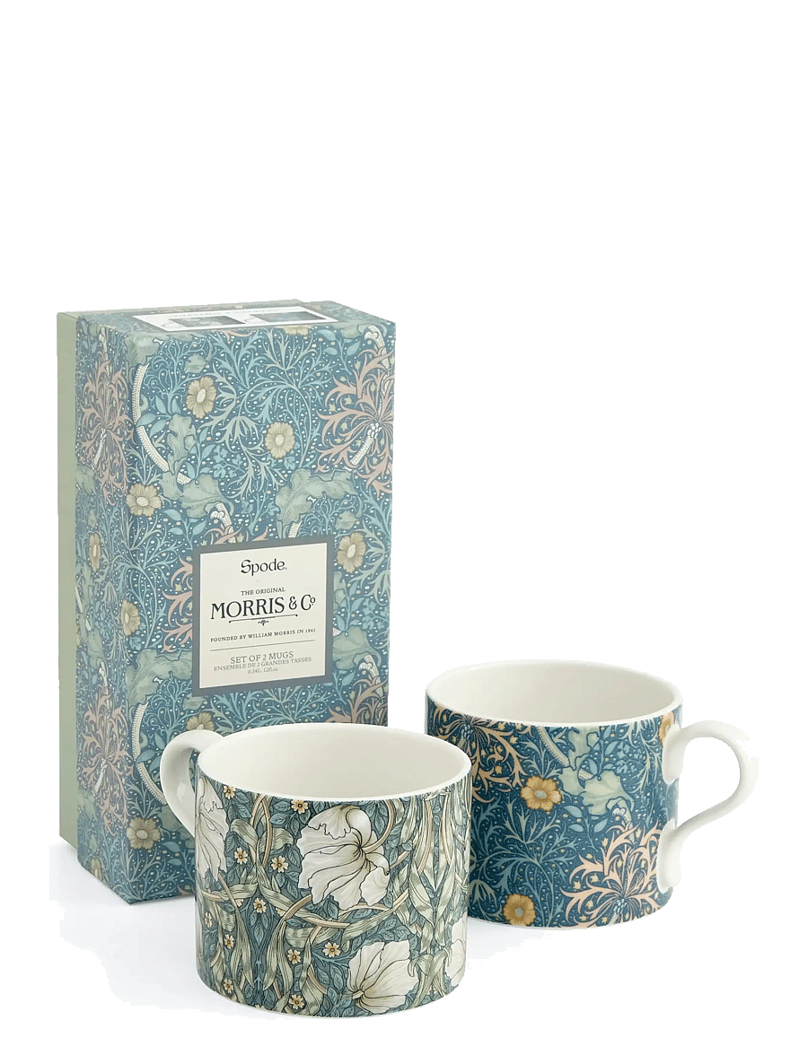 Morris & Co - Morris & Co Mug Seaweed & Pimpernel 2-p - kaffetassen - multi - 1