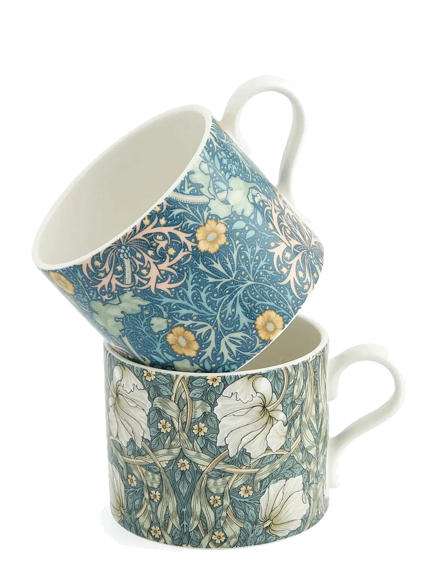 Morris & Co - Morris & Co Mug Seaweed & Pimpernel 2-p - kaffetassen - multi - 5
