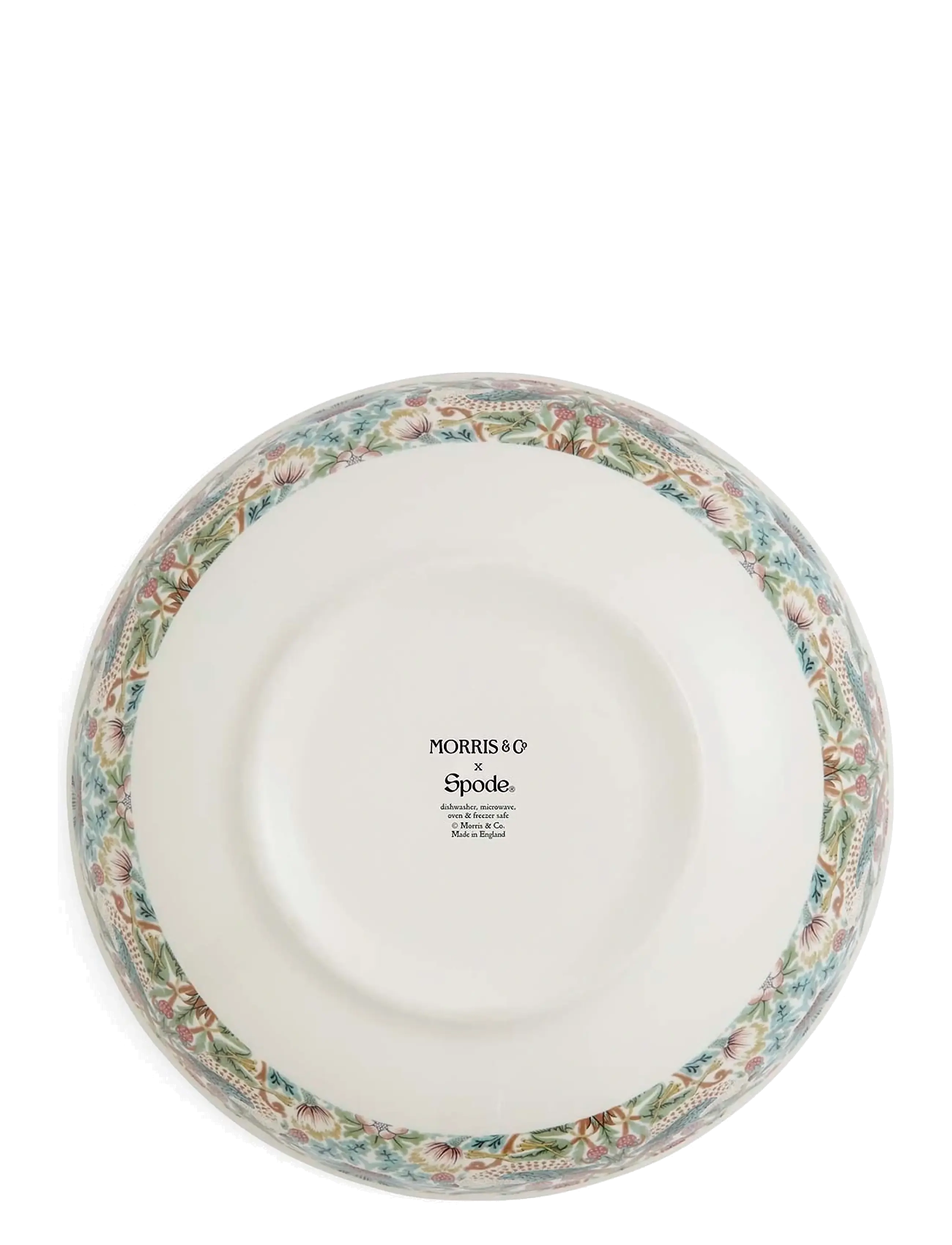 Morris & Co - Morris & Co Low Bowl - Standen/Strawberry Thief - serveringsskåle - mixed - 3