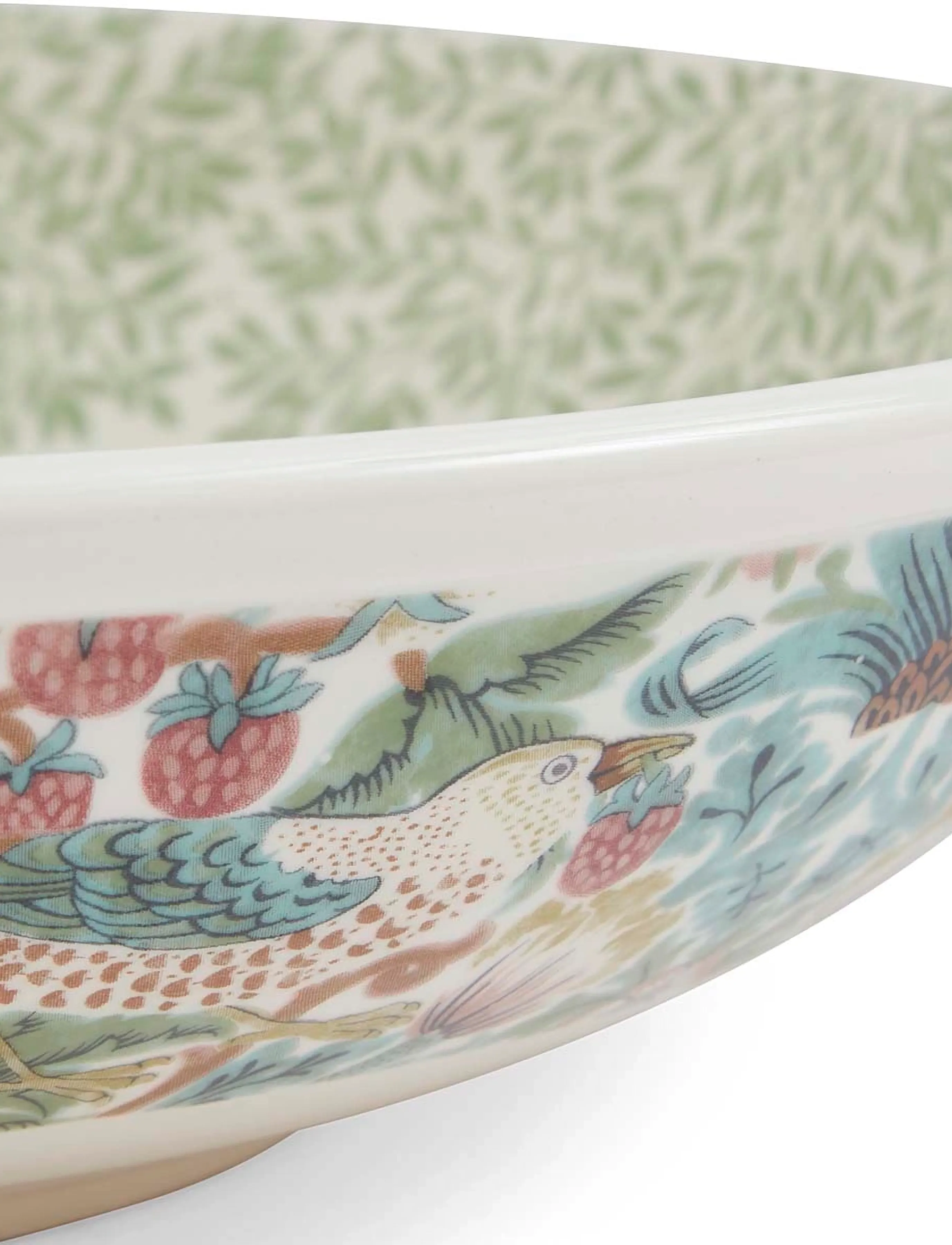 Morris & Co - Morris & Co Low Bowl - Standen/Strawberry Thief - serveringsskåle - mixed - 5