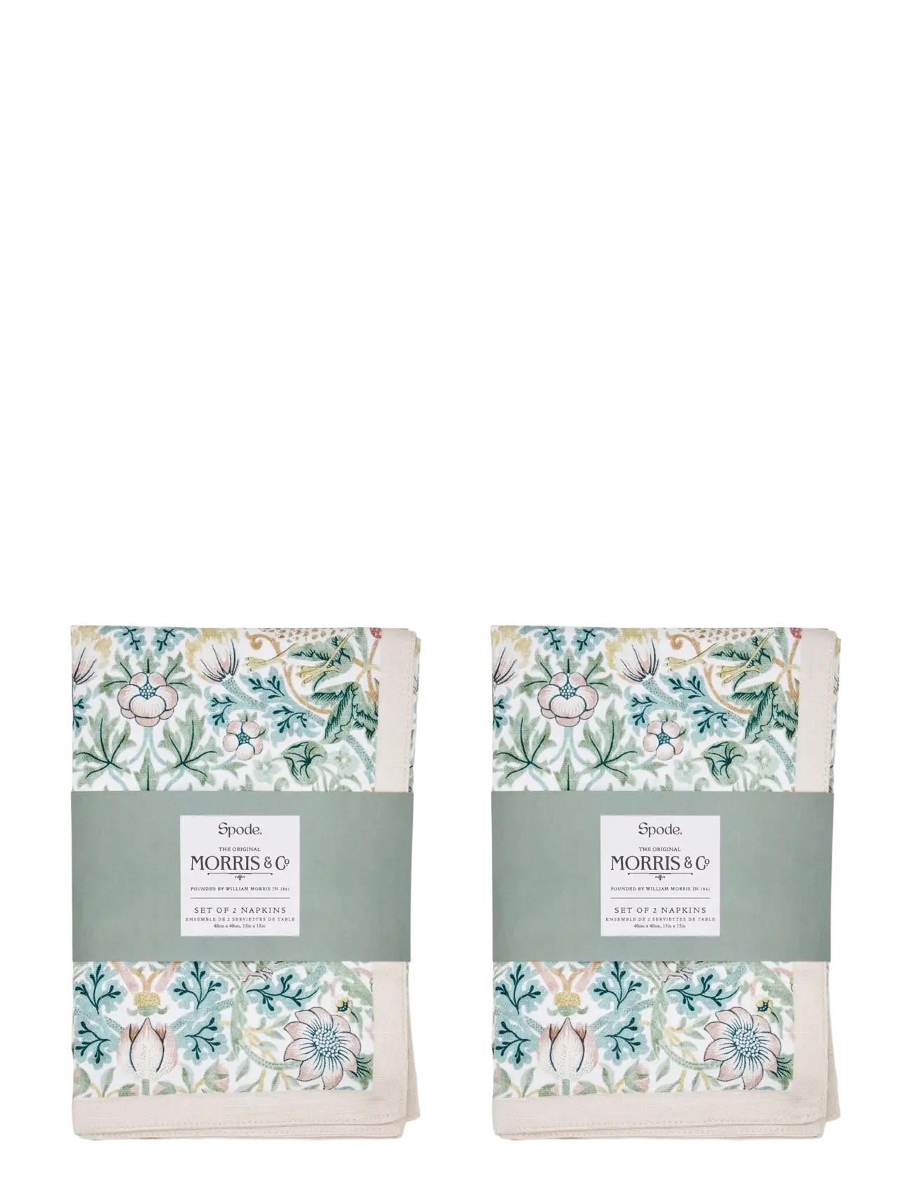 MORRIS & CO Morris & Co Napkins Strawberry Thief 2-P Patterned - 40X40CM - Unisex