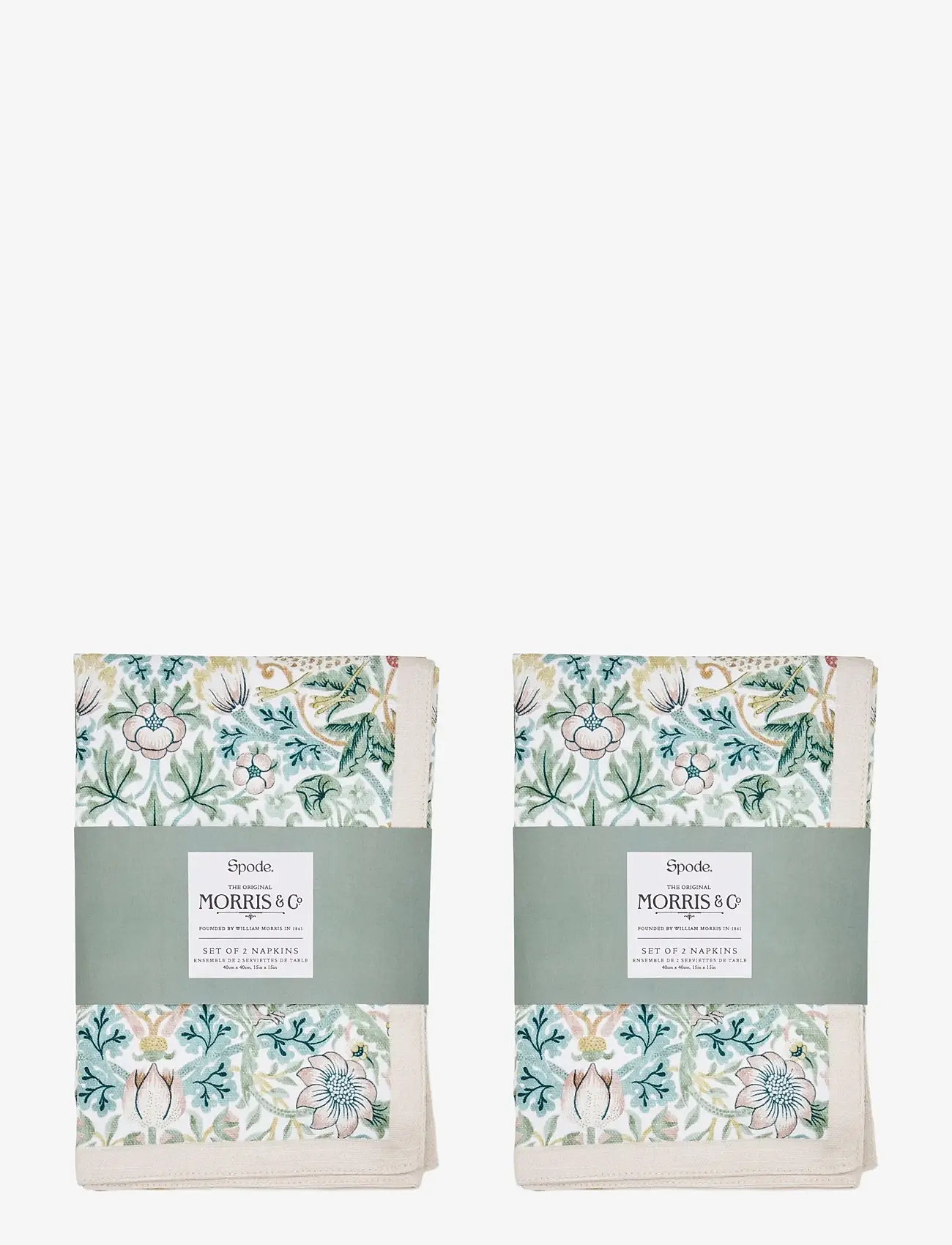 Morris & Co - Morris & Co Napkins Strawberry Thief 2-p - linased ja puuvillased salvrätikud - multi - 0