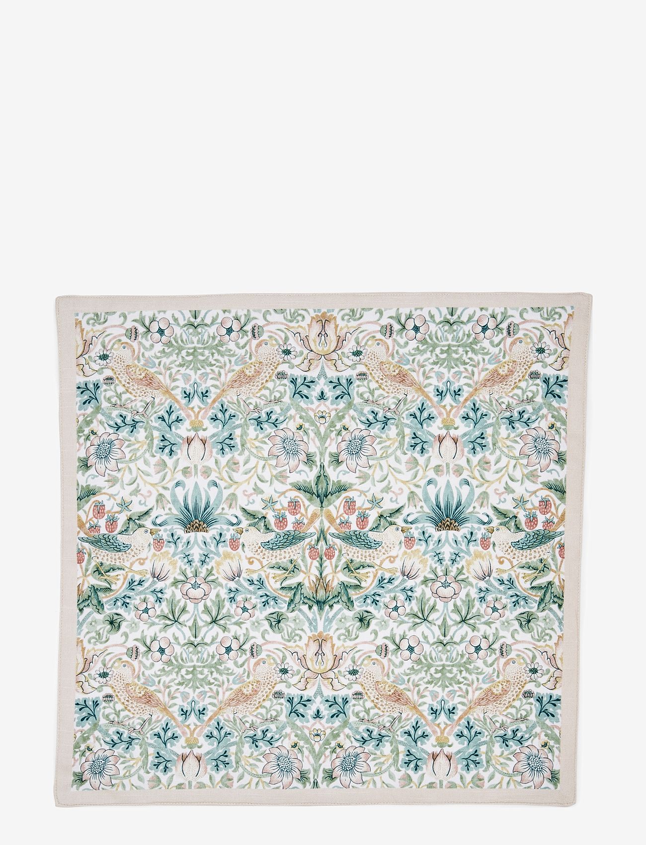 Morris & Co - Morris & Co Napkins Strawberry Thief 2-p - linased ja puuvillased salvrätikud - multi - 1