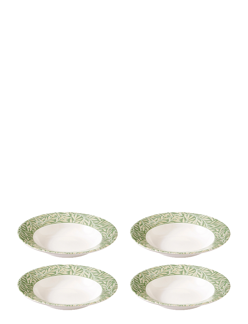 Morris & Co - Morris & Co Pasta Bowl Willow 4-pack - pastataldrikud - green - 2