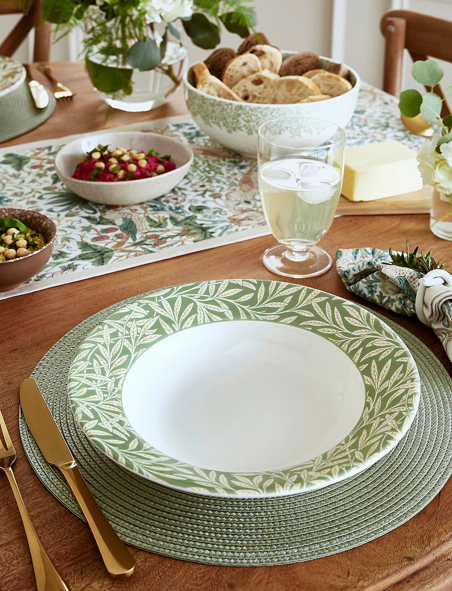 Morris & Co - Morris & Co Pasta Bowl Willow 4-pack - supitaldrikud - green - 2