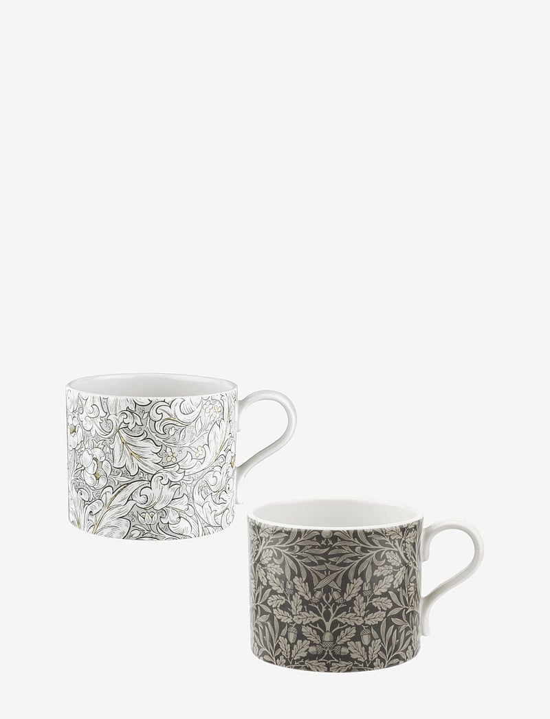 Morris & Co - Morris Bachelors & Acorn 12fl.oz Mug Set of 2 - geschenke unter 100€ - grey - 0