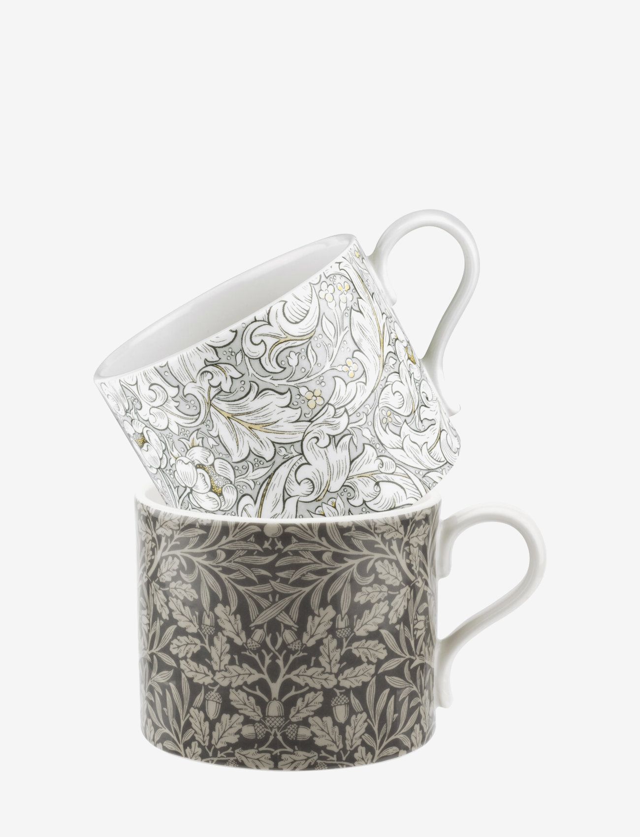 Morris & Co - Morris Bachelors & Acorn 12fl.oz Mug Set of 2 - osta hinna alusel - grey - 1