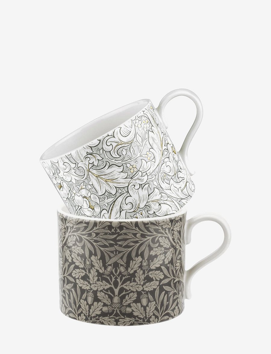 Morris & Co - Morris Bachelors & Acorn 12fl.oz Mug Set of 2 - kohvitassid - grey - 2