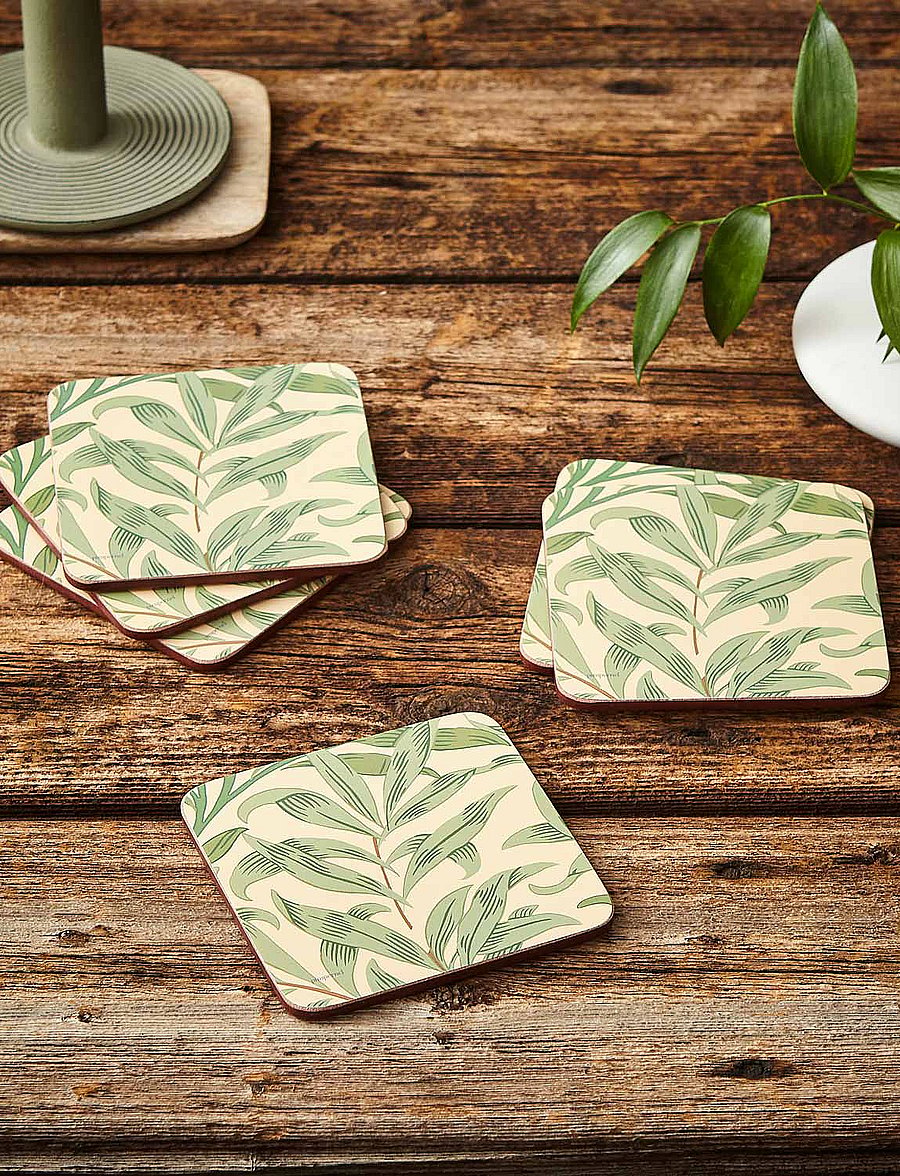 Morris & Co - Coasters Willow Bough Green 6-p - madalaimad hinnad - green - 1