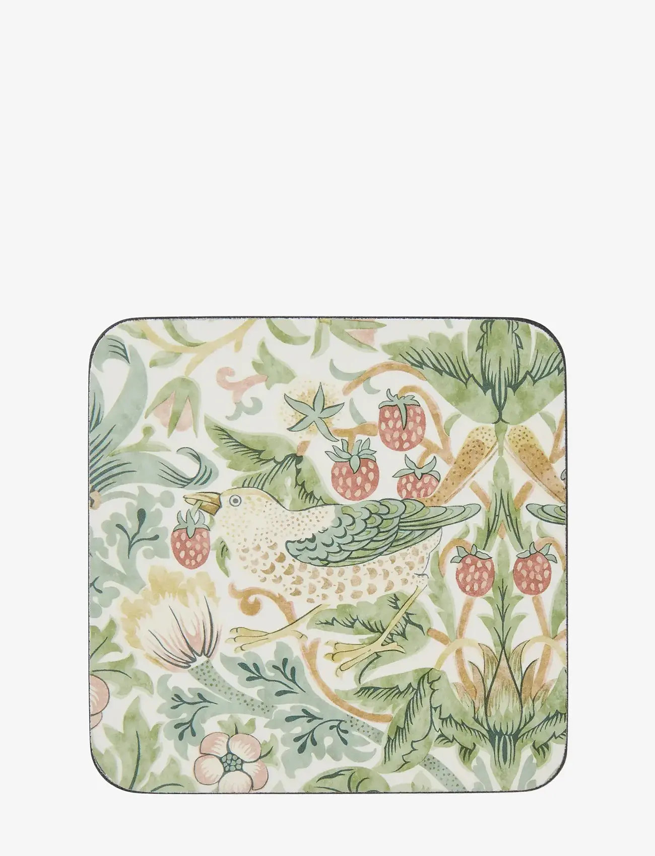 Morris & Co - Strawberry Thief  Coasters - Set of 6 - nach preis einkaufen - green - 1