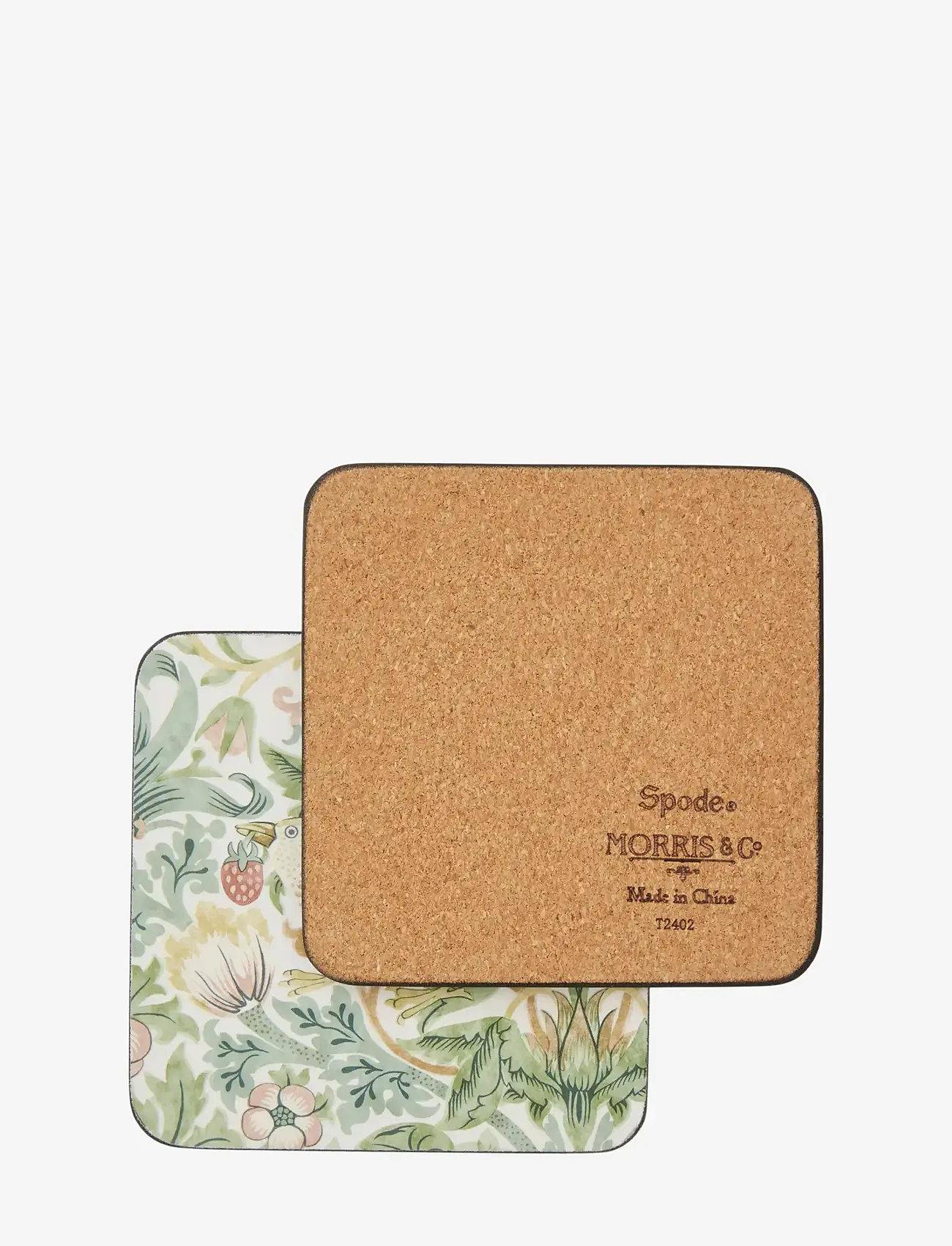 Morris & Co - Strawberry Thief  Coasters - Set of 6 - nach preis einkaufen - green - 2