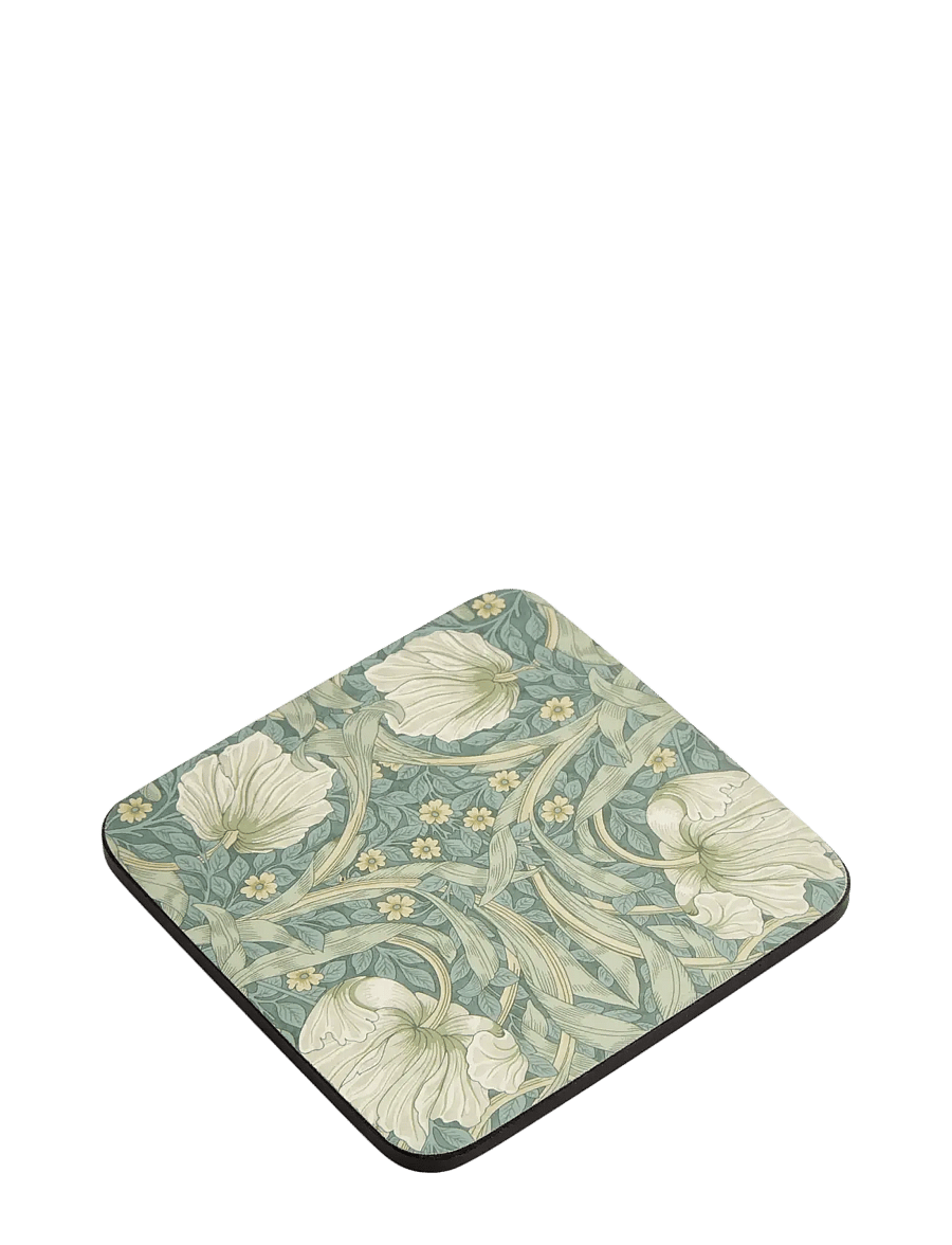 Morris & Co - Pimpernel Coasters - set of 6 - green - 1