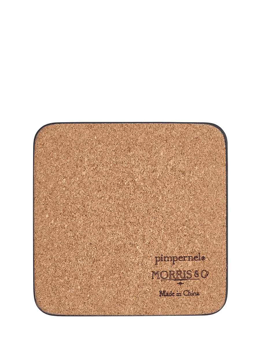 Morris & Co - Pimpernel Coasters - set of 6 - green - 2