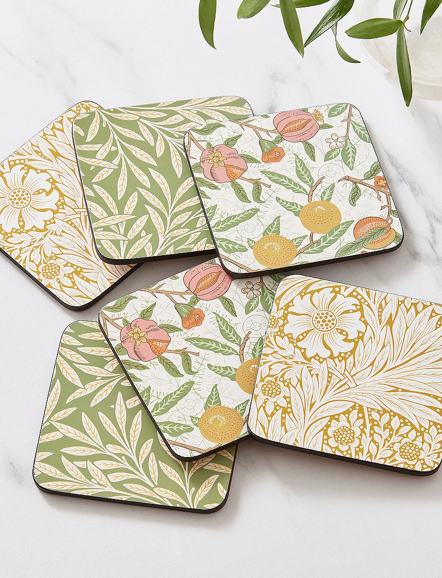 Morris & Co - Simply Mixed Coasters - set of 6 - glasuntersetzer - multi - 0