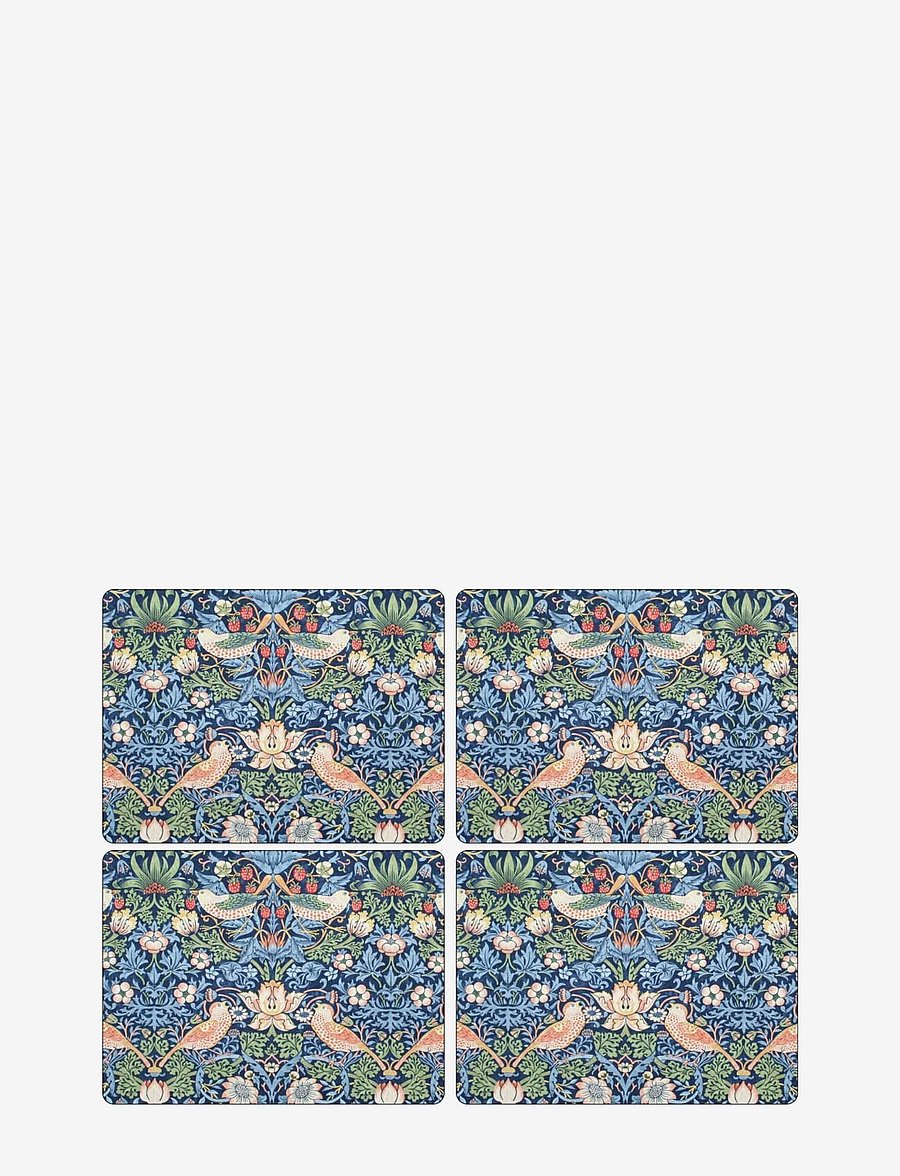 Morris & Co - Placemat Strawberry Thief 4-p - platzdeckchen - blue - 0