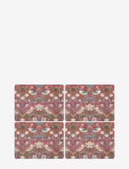 Placemat Strawberry Thief Red 4-p - RED