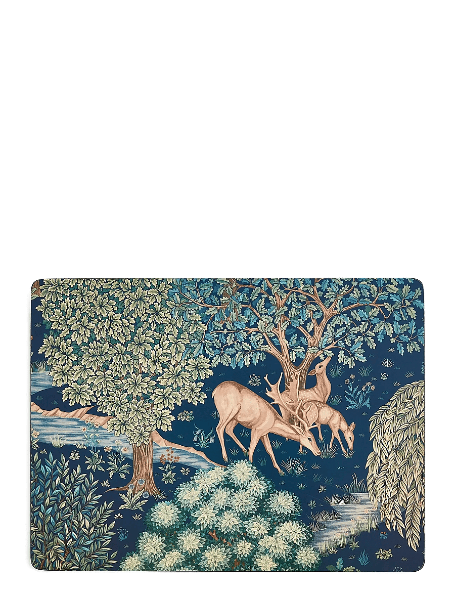 Morris & Co - Placemat Wightwick 4-p - glasuntersetzer - green - 2