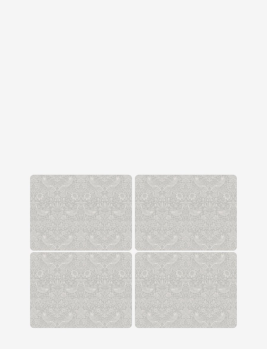 Morris & Co - Placemat Strawberry Thief 4-p - platzdeckchen - grey - 0