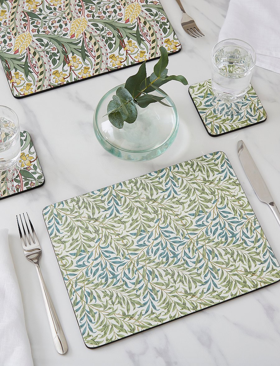 Morris & Co - Morris & Co Placemats 4-pack - platzdeckchen - willow bough blue/green - 0