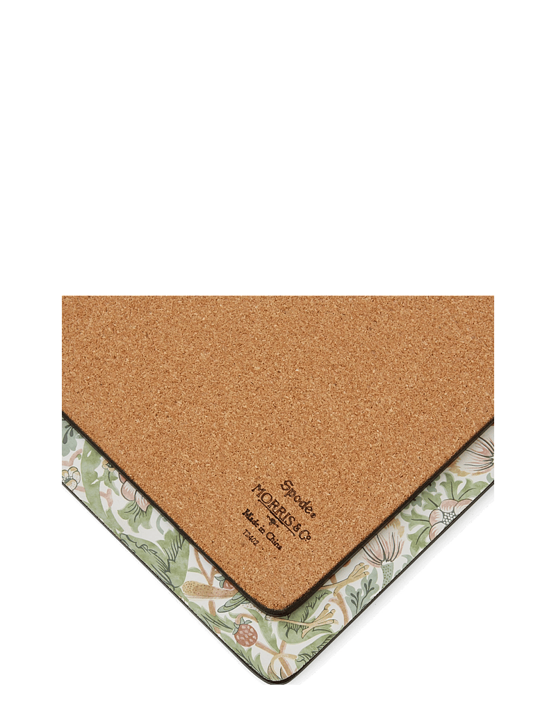 Morris & Co - Strawberry Thief Large Placemats - set of 4 - taldrikualused - green - 2