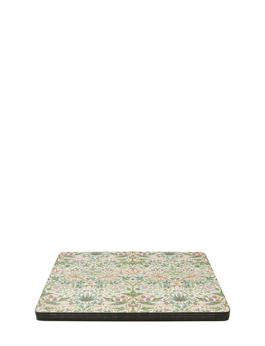 Morris & Co - Strawberry Thief Large Placemats - set of 4 - platzdeckchen - green - 4