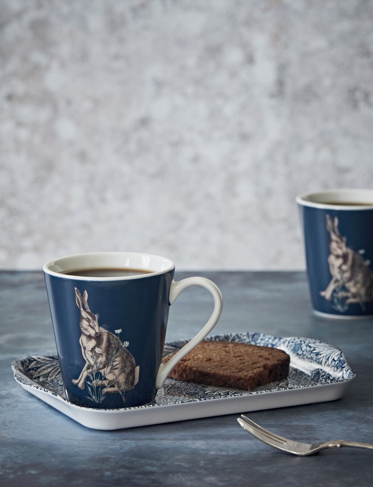Morris & Co - Wightwick Mug & Tray Set - lowest prices - blue - 1