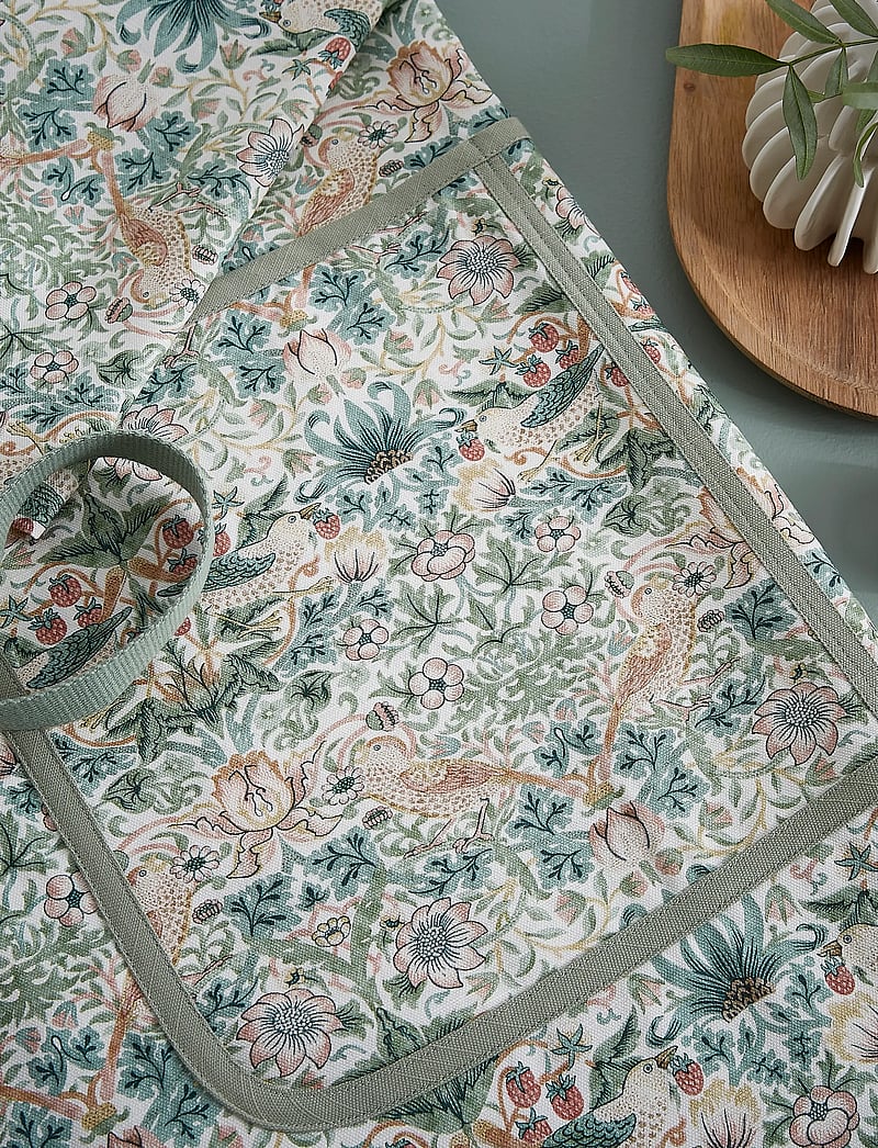 Morris & Co - Morris & Co Strawberry Thief Cotton Apron - põlled - cochineal willow - 3