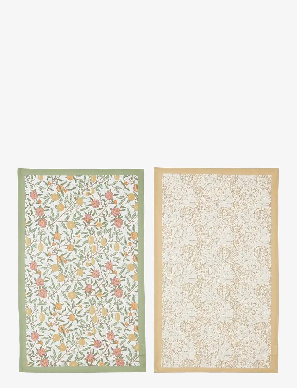 Morris & Co - Morris & Co Tea Towels, Fruits & Marigold - Set of 2 - shop by price - multi - 0