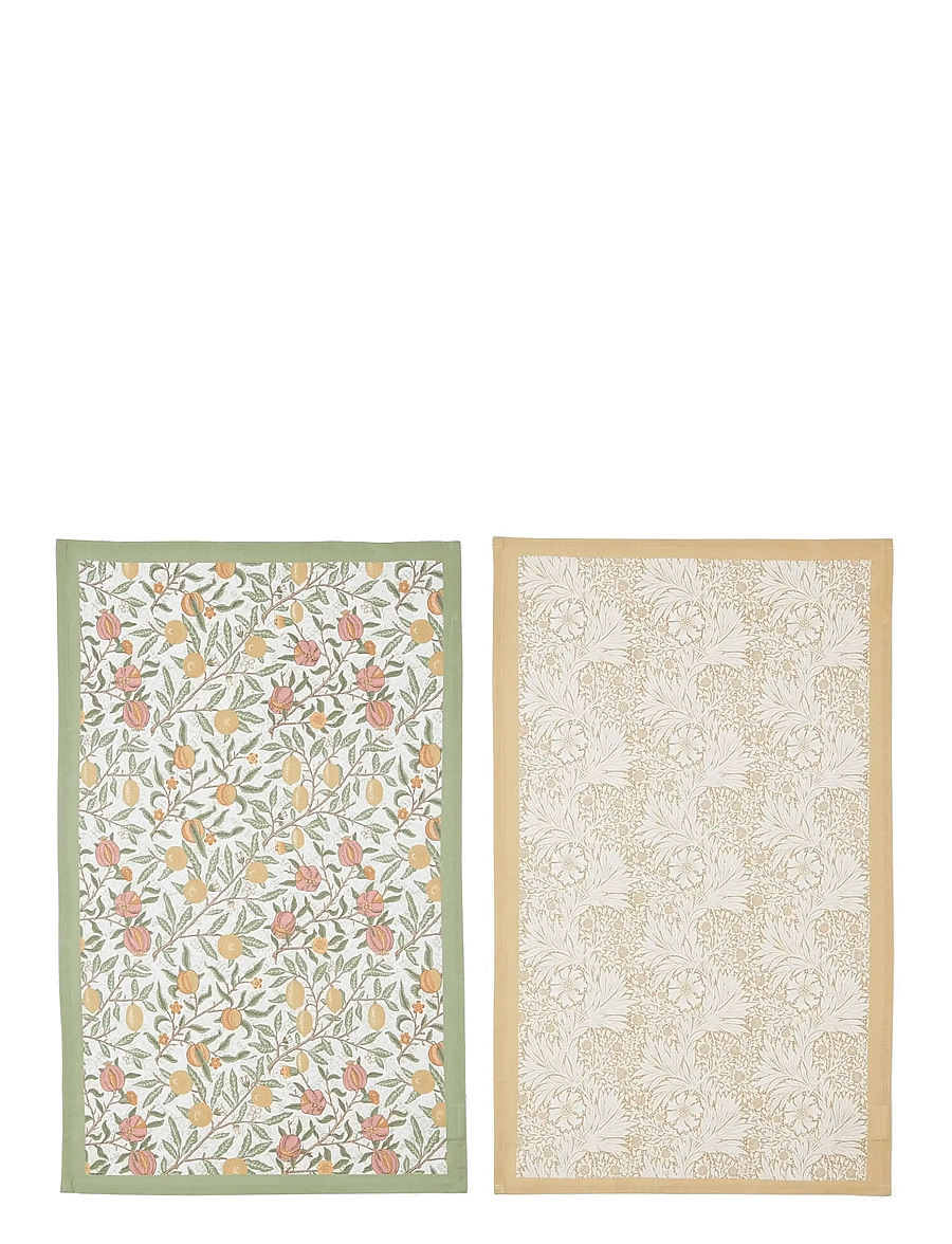 Morris & Co - Morris & Co Tea Towels, Fruits & Marigold - Set of 2 - köögirätikud - multi - 1