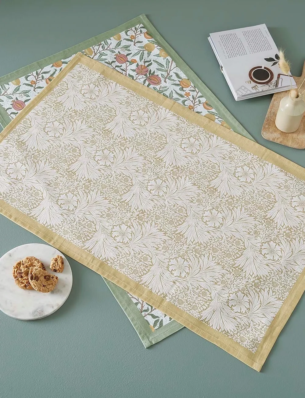 Morris & Co - Morris & Co Tea Towels, Fruits & Marigold - Set of 2 - shop by price - multi - 4