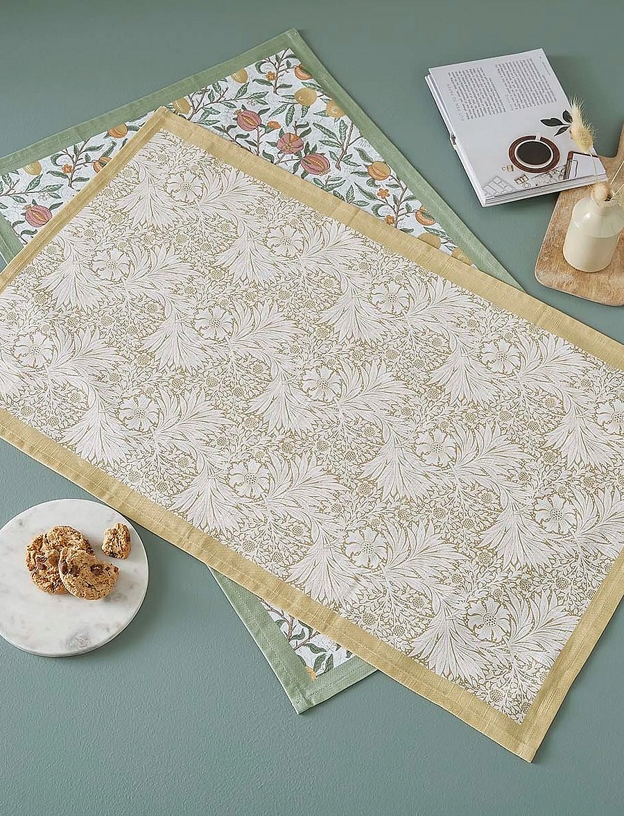 Morris & Co - Morris & Co Tea Towels, Fruits & Marigold - Set of 2 - köögirätikud - multi - 4