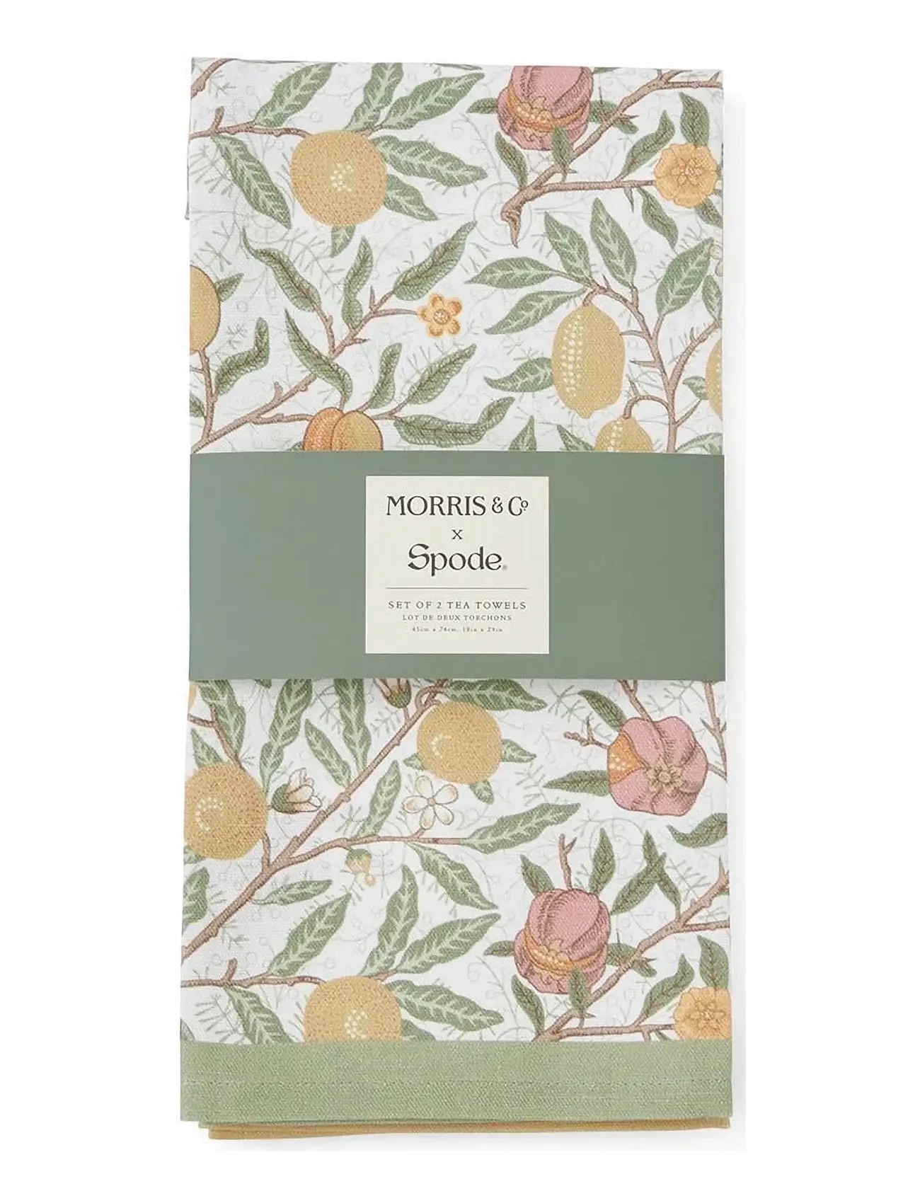 Morris & Co - Morris & Co Tea Towels, Fruits & Marigold - Set of 2 - torchons - multi - 3