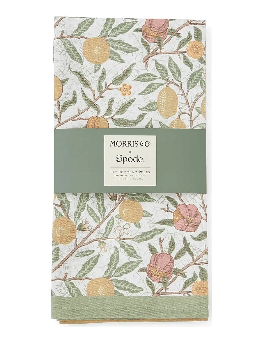 Morris & Co - Morris & Co Tea Towels, Fruits & Marigold - Set of 2 - köögirätikud - multi - 3