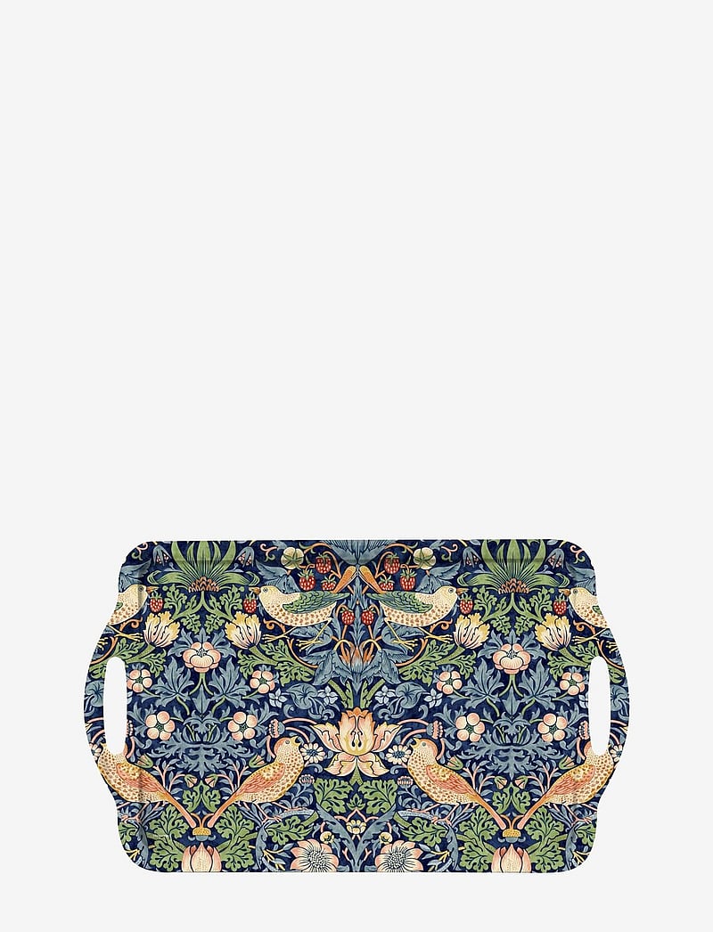 Morris & Co - Strawberry Thief Large Tray - kandikud - blue - 1