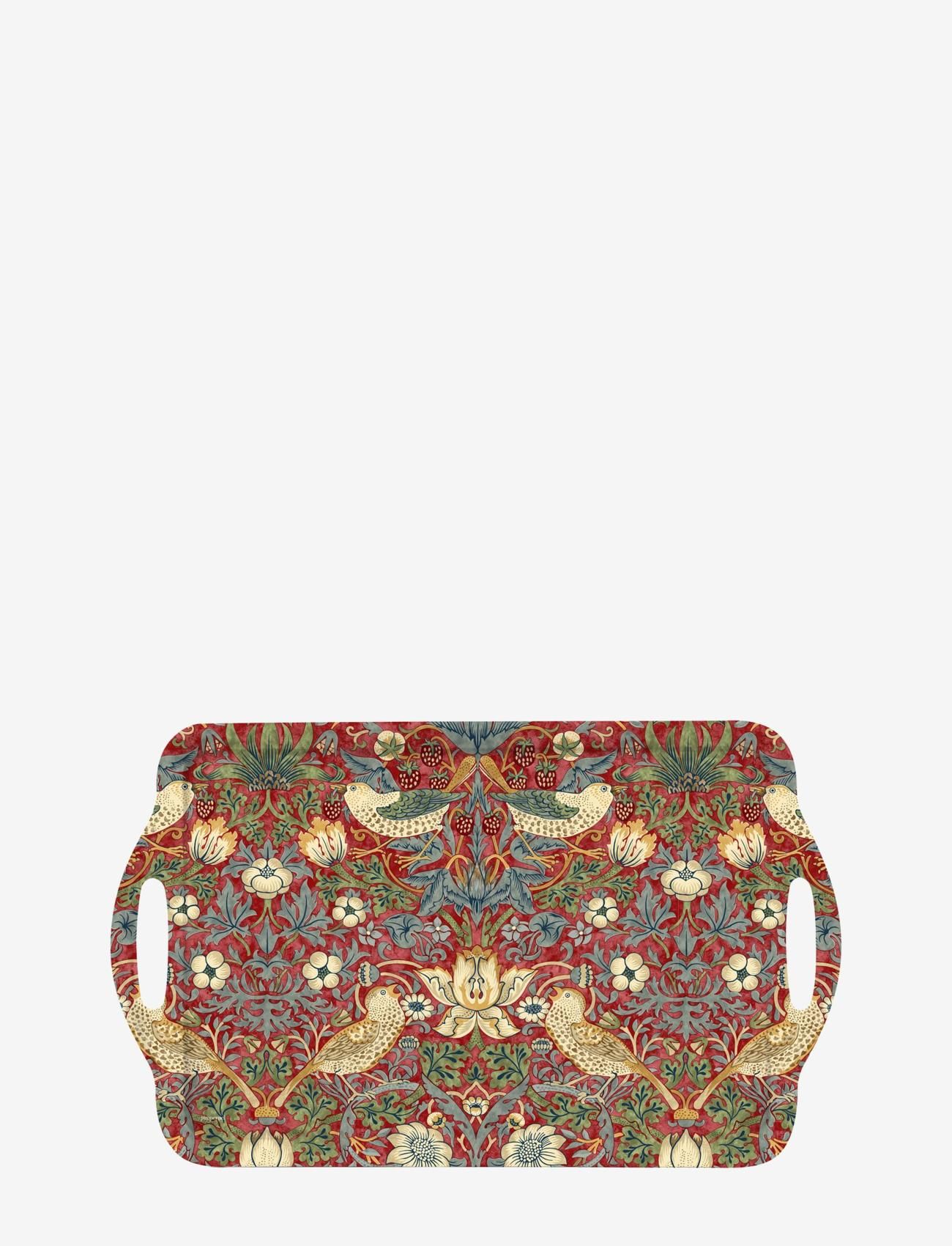 Strawberry Thief Red Large Tray - RED