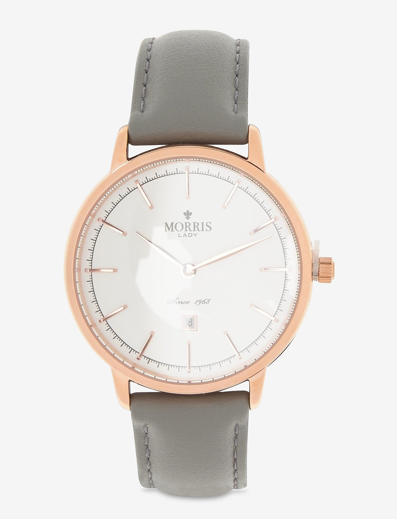 Morris Lady - Rachel Beige/Grey Strap Watch - white - 0