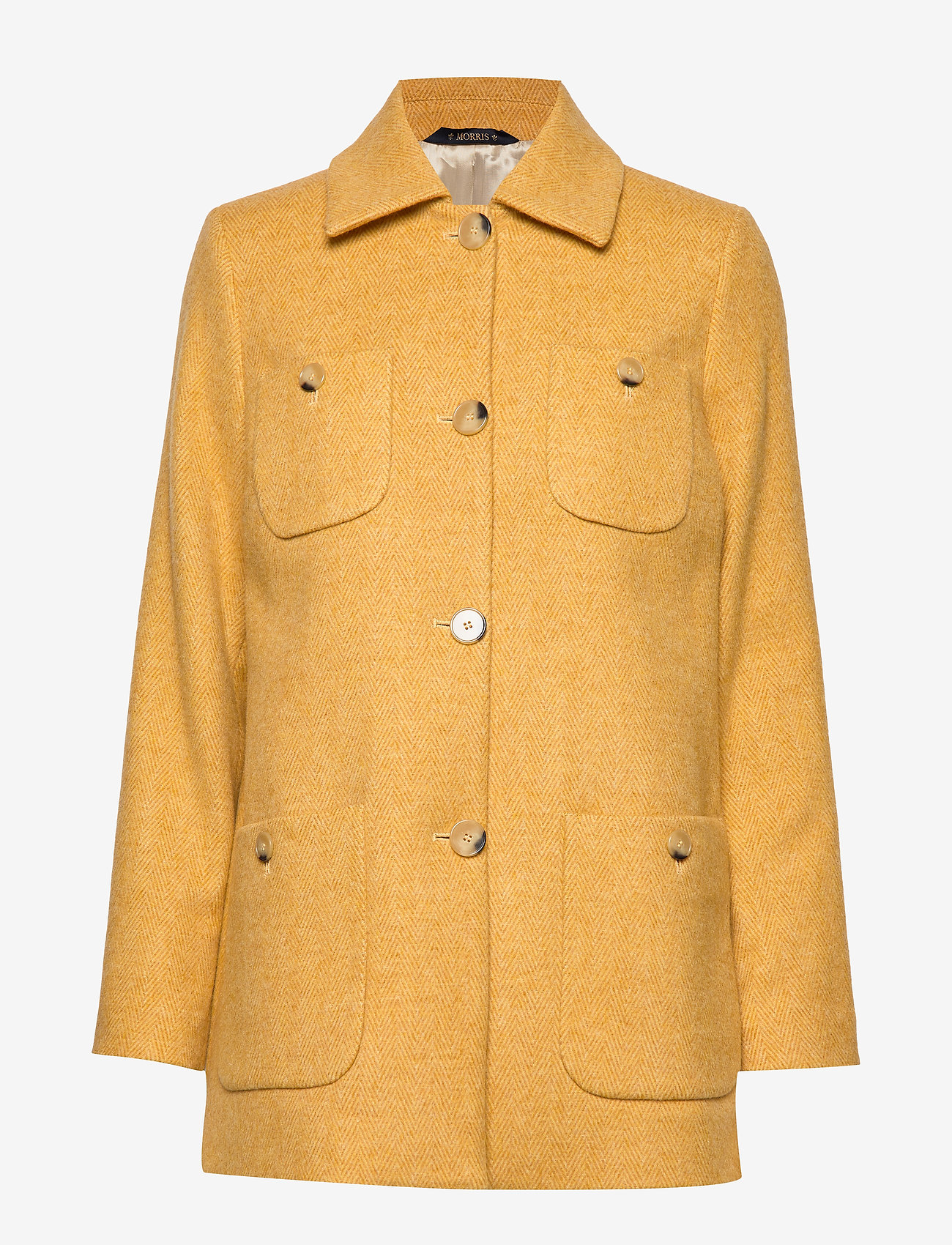 Marea Herringbone Coat - YELLOW