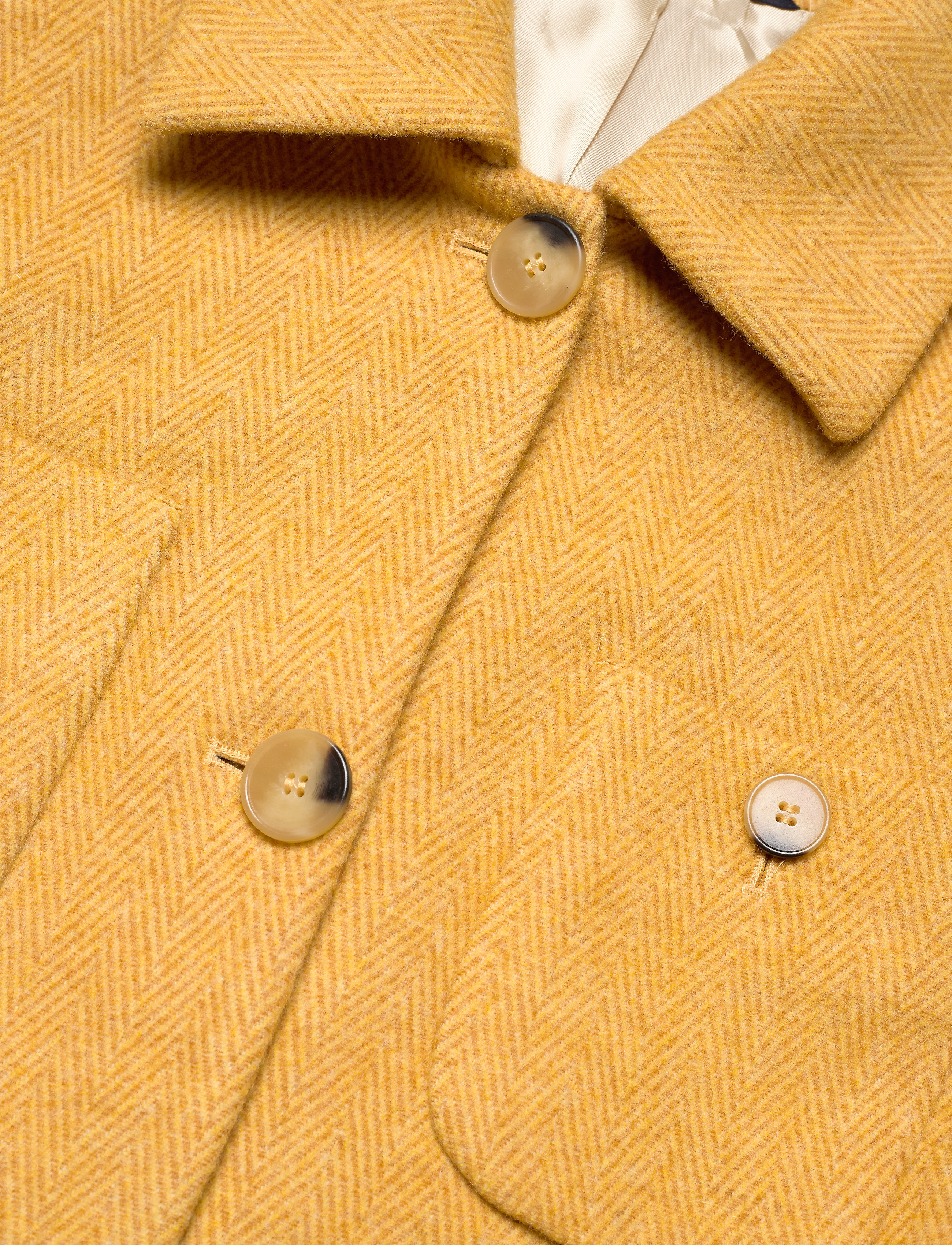 Morris Lady - Marea Herringbone Coat - yellow - 2